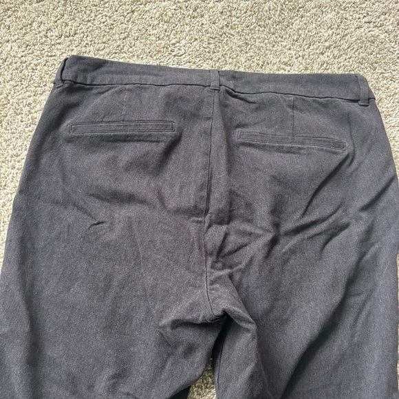 Old Navy High-Waist Pixie Skinny Ankle Pant Dark Heathered Gray 14 Office Work - Picture 10 of 11